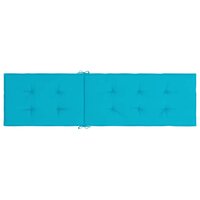 Terrasstoelkussen oxford stof turquoise 5