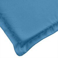 Terrasstoelkussen (75+105) x 50 x 4 cm stof gem&amp;ecirc;leerd blauw 6