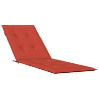 Terrasstoelkussen (75+105) x 50 x 4 cm stof gem&amp;ecirc;leerd rood 2
