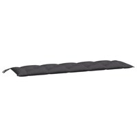 Tuinbankkussen 180x50x7 cm oxford stof antracietkleurig 2