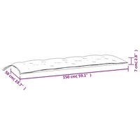 Tuinbankkussen 150x50x7 cm oxford stof rood 7