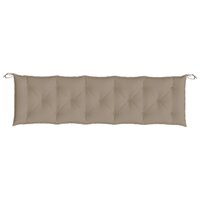 Tuinbankkussen 180x50x7 cm oxford stof taupe 4