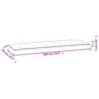 Tuinbankkussen 180x50x7 cm oxford stof roze 7