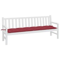 Tuinbankkussen 200x50x7 cm oxford stof wijnrood 3