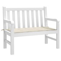 Tuinbankkussen 100x50x3 cm oxford stof cr&amp;egrave;mekleurig 3