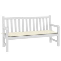 Tuinbankkussen 150x50x3 cm oxford stof cr&amp;egrave;mekleurig 3
