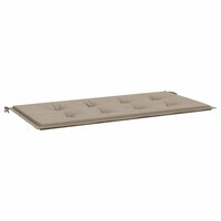 Tuinbankkussen 100x50x3 cm oxford stof taupe 2