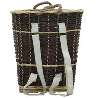 Houtmand met draagriemen 44,5x37x50 cm natuurlijk wilgenhout 3