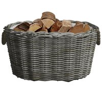 Houtmand met handvatten 59x42x28 cm wilgenhout grijs 3