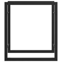 Haardhoutrek 50x28x56 cm staal matzwart 5
