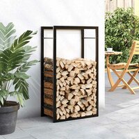 Haardhoutrek 50x28x94 cm staal matzwart 3