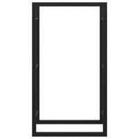 Haardhoutrek 50x28x94 cm staal matzwart 5