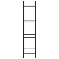 Haardhoutrek 50x28x132 cm staal matzwart 6