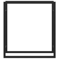 Haardhoutrek 80x28x86 cm staal matzwart 5