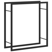 Haardhoutrek 80x28x86 cm staal matzwart 7