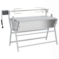 Draaispit barbecue ijzer en roestvrij staal 9
