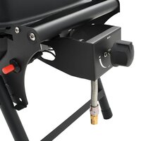 Gasbarbecue met kookzone zwart 9