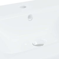 Inbouwwastafel met kraan 42x39x18 cm keramiek wit 9