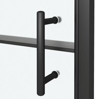 Douchedeur halfmat 100x178 cm gehard glas zwart 6