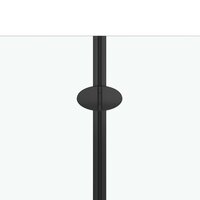 Douchewand inklapbaar 2 panelen 95x140 cm ESG zwart 5