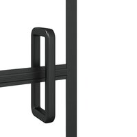Douchewand 100x140 cm ESG zwart 4