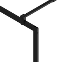 Inloopdouchewand transparant 80x195 cm ESG-glas zwart 6
