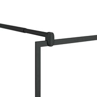 Inloopdouchewand 90x195 cm ESG-glas transparant en zwart 5
