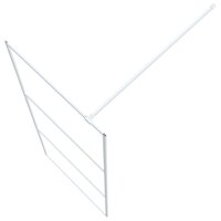 Inloopdouchewand 80x195 cm transparant ESG-glas wit 5