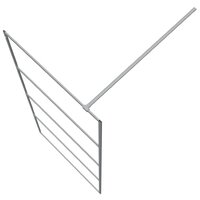 Inloopdouchewand 90x195 cm transparant ESG-glas zilverkleurig 5