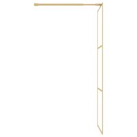 Inloopdouchewand transparant 80x195 cm ESG-glas goudkleurig 4
