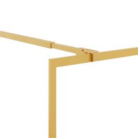 Inloopdouchewand transparant 80x195 cm ESG-glas goudkleurig 6