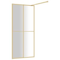Inloopdouchewand transparant 90x195 cm ESG-glas goudkleurig 5