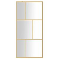 Inloopdouchewand transparant 80x195 cm ESG-glas goudkleurig 3