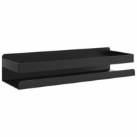 Doucherekje 30x10x6 cm geborsteld 304 roestvrij staal matzwart 2