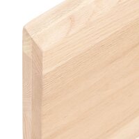 Wastafelblad 40x60x(2-4) cm onbehandeld massief hout 7