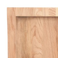 Wastafelblad 40x60x(2-4) cm behandeld massief hout lichtbruin 6