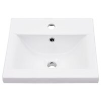 Wastafelframe met inbouwwastafel ijzer wit 6