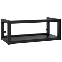 Wastafelframe met inbouwwastafel ijzer zwart 3