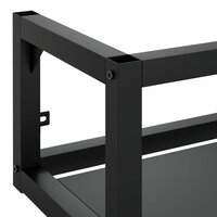 Wastafelframe wandgemonteerd 40x38x31 cm ijzer zwart 6