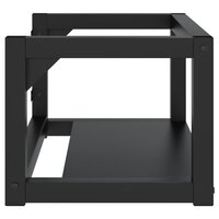 Wastafelframe wandgemonteerd 59x38x31 cm ijzer zwart 4