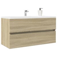 Wastafelkast 90x38,5x45 cm spaanplaat sonoma eikenkleurig 3