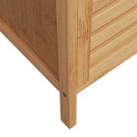 Badkamerkastje met schap 36x33x87 cm bamboe 6
