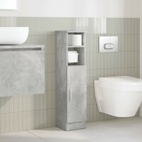 Badkamerkast met rolhouder 20,5x22x90 cm betongrijs 3