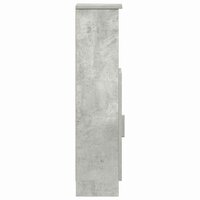 Badkamerkast met rolhouder 20,5x22x90 cm betongrijs 6
