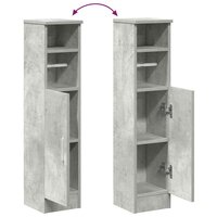 Badkamerkast met rolhouder 20,5x22x90 cm betongrijs 8