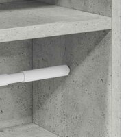 Badkamerkast met rolhouder 20,5x22x90 cm betongrijs 9