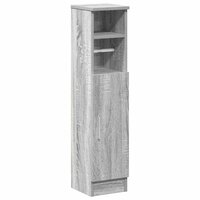 Badkamerkast met rolhouder 20,5x22x90 cm grijs sonoma eiken 2