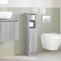 Badkamerkast met rolhouder 20,5x22x90 cm grijs sonoma eiken 3
