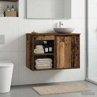 Badkamerkast Tussenin Oud hout 30 x 35 x 50 cm Bewerkt hout 4