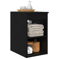 Badkamerkast Tussenin Zwart eiken 30 x 41 x 50 cm Bewerkt hout 3
